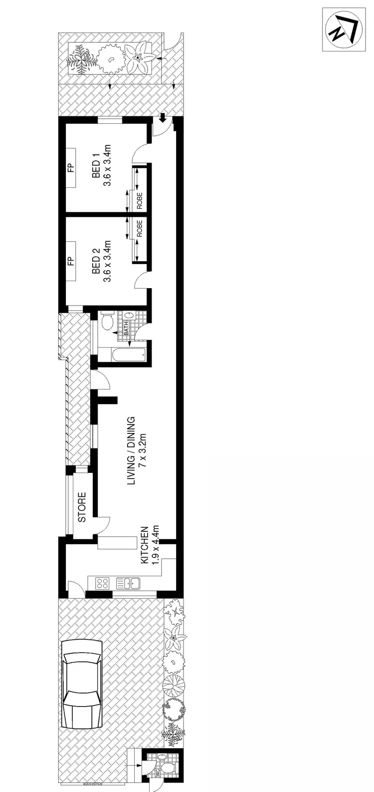 Floorplan of Homely house listing, 368 Belmont Street, Alexandria NSW 2015