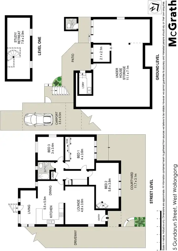 Floorplan of Homely house listing, 5 Gundarun Street, West Wollongong NSW 2500