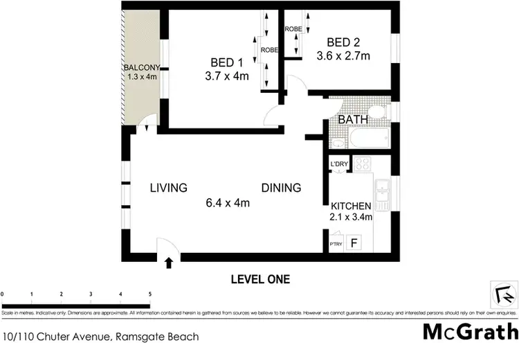 Floorplan of Homely apartment listing, 10/110 Chuter Avenue, Ramsgate Beach NSW 2217