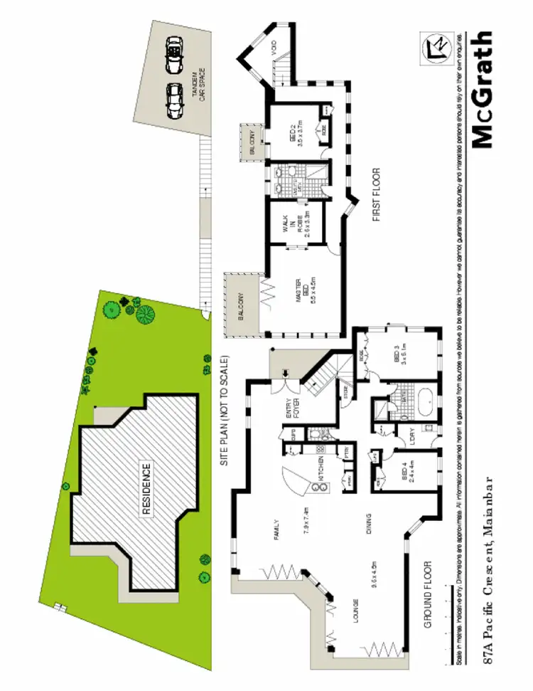 Floorplan of Homely house listing, 87A Pacific Crescent, Maianbar NSW 2230