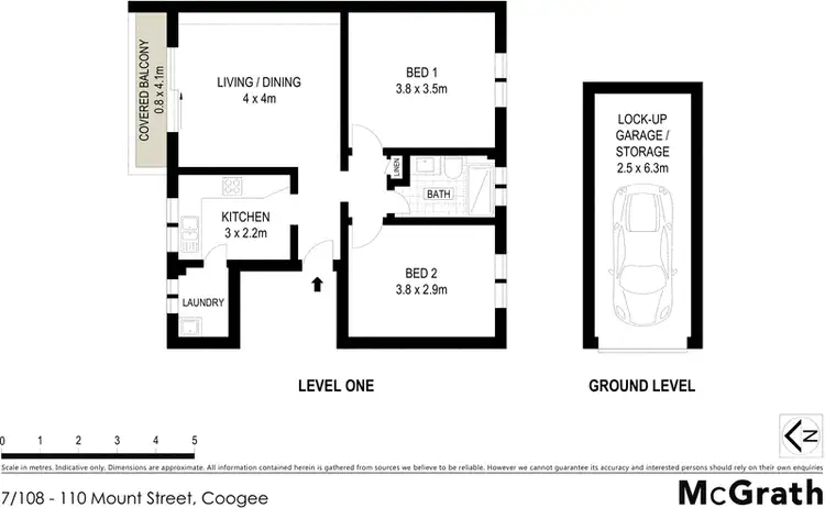 Floorplan of Homely apartment listing, 7/108 Mount Street, Coogee NSW 2034