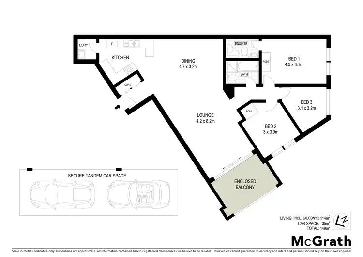 Floorplan of Homely apartment listing, 49/1 Clarence Street, Strathfield NSW 2135