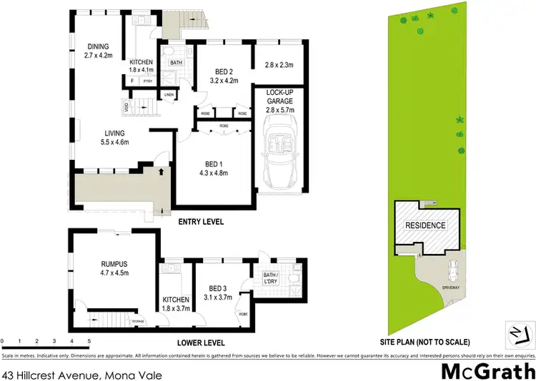 Floorplan of Homely house listing, 43 Hillcrest Avenue, Mona Vale NSW 2103