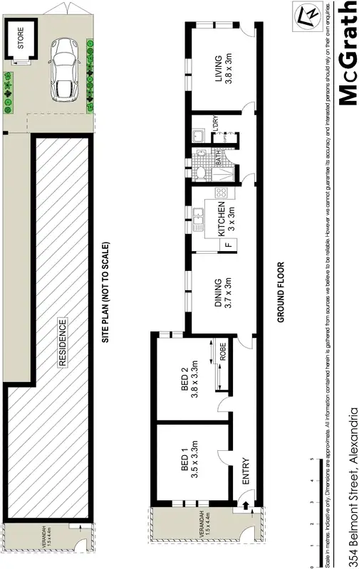 Floorplan of Homely house listing, 354 Belmont Street, Alexandria NSW 2015