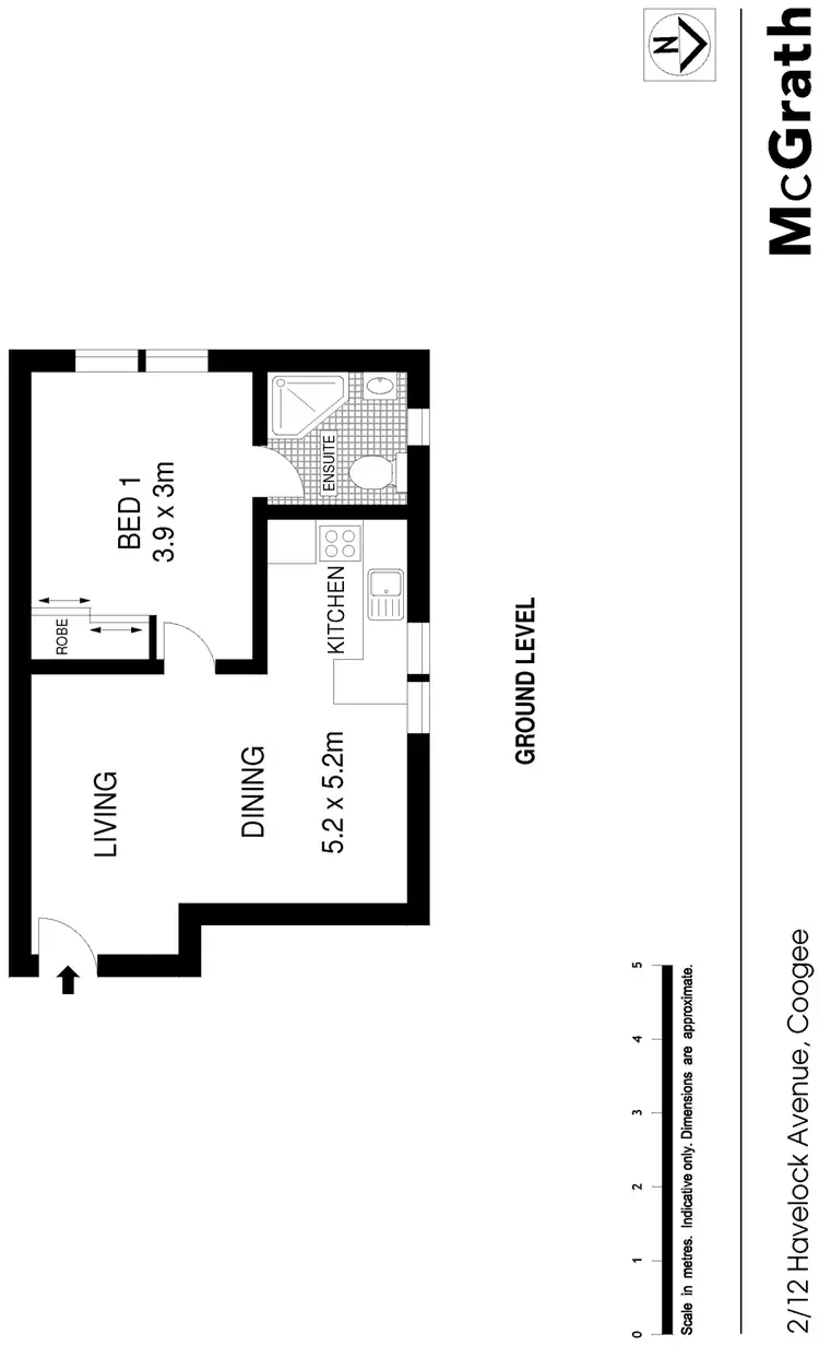 Floorplan of Homely apartment listing, 2/12 Havelock Avenue, Coogee NSW 2034