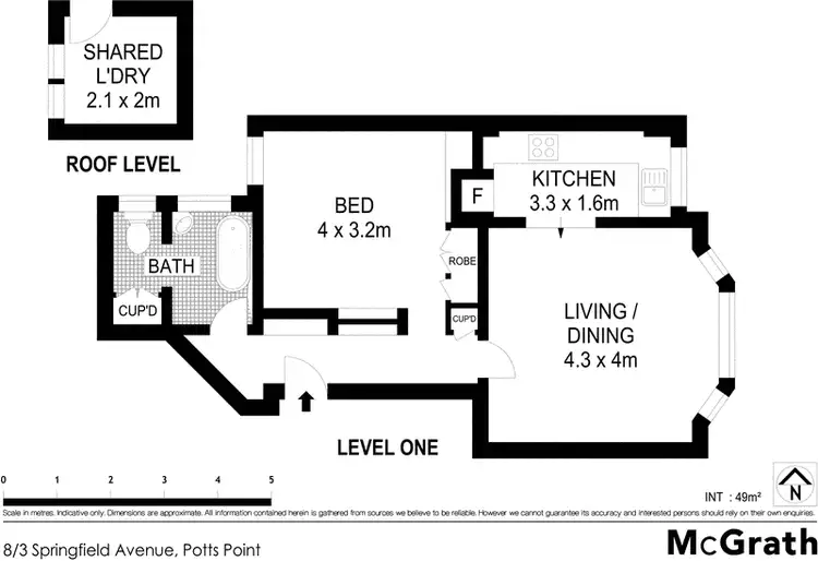 Floorplan of Homely apartment listing, 8/3 Springfield Avenue, Potts Point NSW 2011