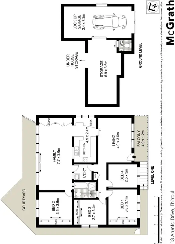 Floorplan of Homely house listing, 13 Arunta Drive, Thirroul NSW 2515