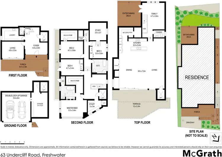 Floorplan of Homely house listing, 63 Undercliff Road, Freshwater NSW 2096