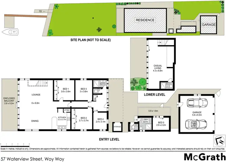 Floorplan of Homely house listing, 57 Waterview Street, Woy Woy NSW 2256