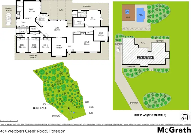 Floorplan of Homely rural property listing, 464 Webbers Creek Road, Paterson NSW 2421