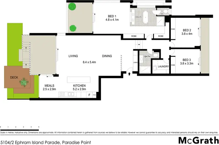 Floorplan of Homely apartment listing, 5104/2 Ephraim Island Parade, Paradise Point QLD 4216