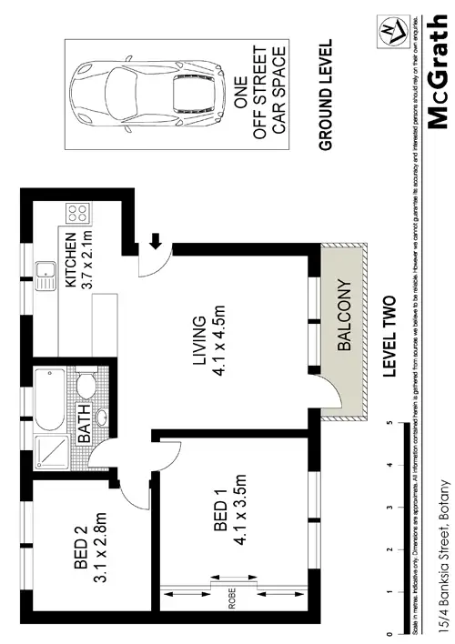Floorplan of Homely apartment listing, 15/4 Banksia Street, Botany NSW 2019