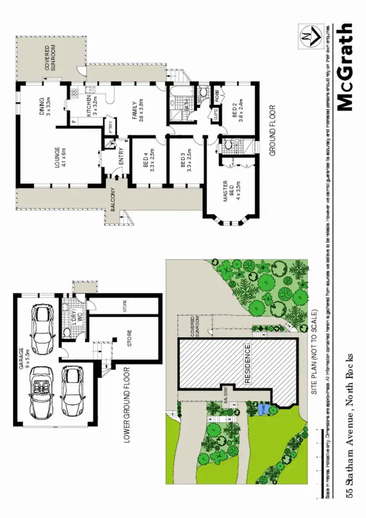 Floorplan of Homely house listing, 55 Statham Avenue, North Rocks NSW 2151