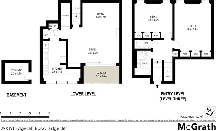 Floorplan of Homely apartment listing, 29/351 Edgecliff Road, Edgecliff NSW 2027