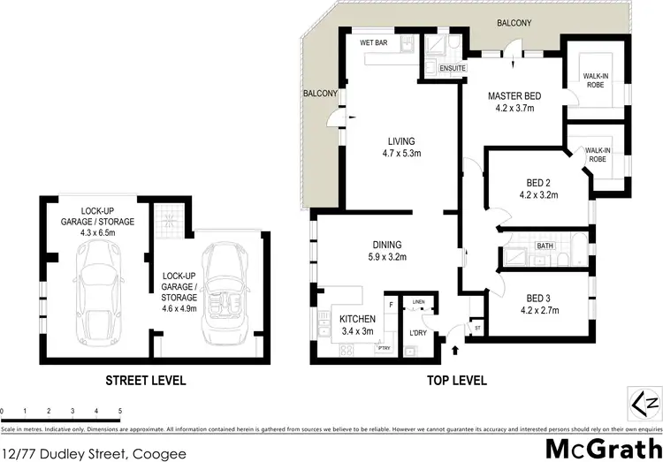 Floorplan of Homely apartment listing, 12/77 Dudley Street, Coogee NSW 2034