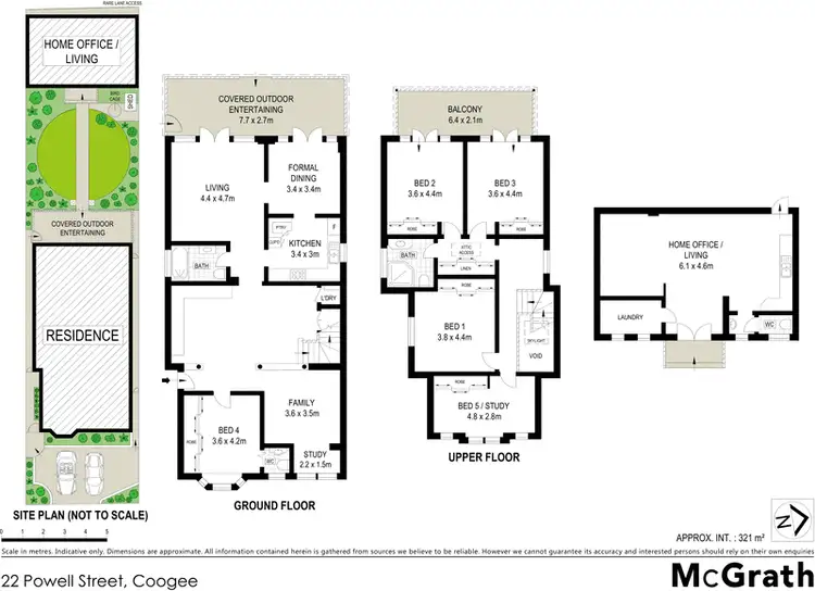 Floorplan of Homely house listing, 22 Powell Street, Coogee NSW 2034