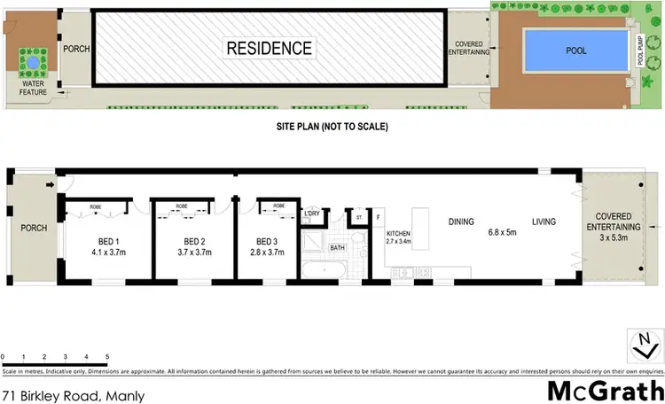 Floorplan of Homely house listing, 71 Birkley Road, Manly NSW 2095