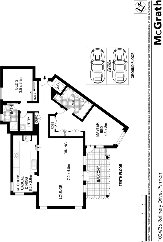 Floorplan of Homely apartment listing, 1004/36 Refinery Drive, Pyrmont NSW 2009