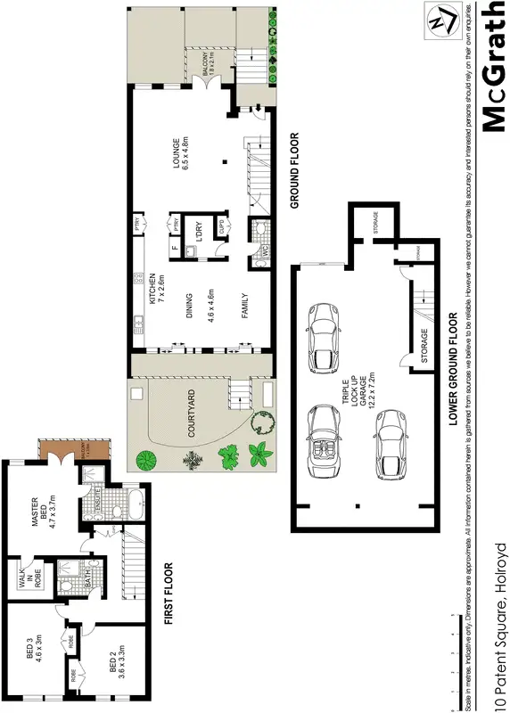 Floorplan of Homely townhouse listing, 10 Patent Square, Holroyd NSW 2142