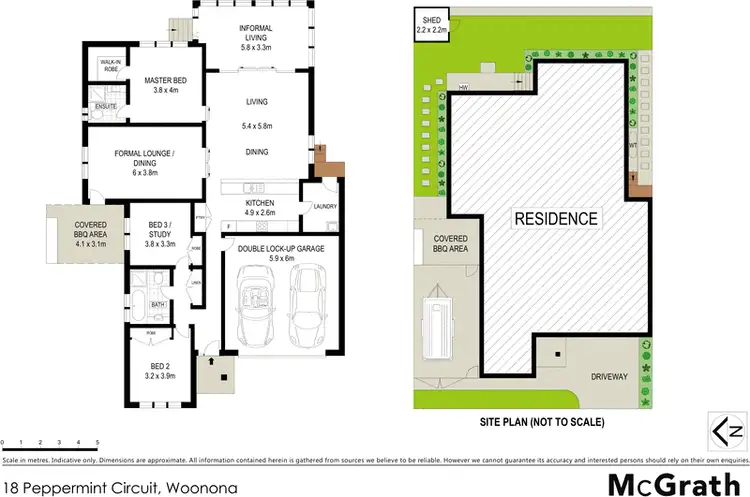 Floorplan of Homely house listing, 18 Peppermint Circuit, Woonona NSW 2517