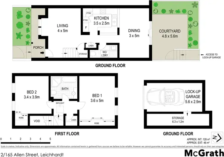 Floorplan of Homely townhouse listing, 2/165 Allen Street, Leichhardt NSW 2040