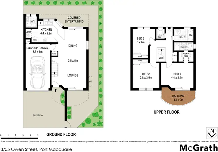 Floorplan of Homely townhouse listing, 3/55 Owen Street, Port Macquarie NSW 2444