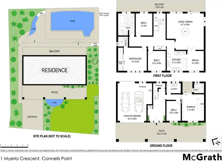 Floorplan of Homely house listing, 1 Myerla Crescent, Connells Point NSW 2221