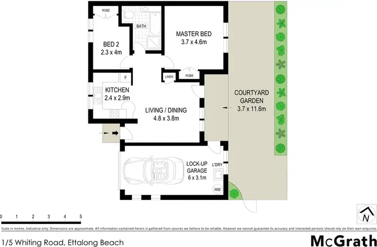 Floorplan of Homely apartment listing, 1/5 Whiting Road, Ettalong Beach NSW 2257