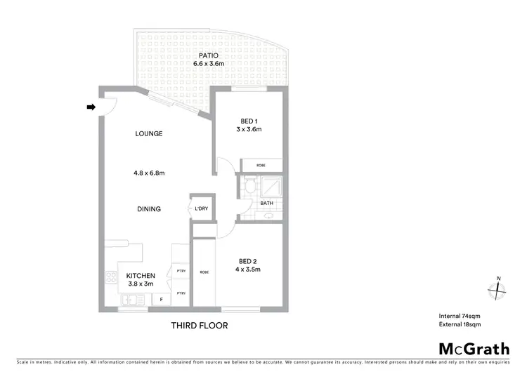 Floorplan of Homely unit listing, 9/163 Martyn Street, Manunda QLD 4870