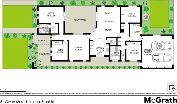 Floorplan of Homely house listing, 81 Gwen Meredith Loop, Franklin ACT 2913