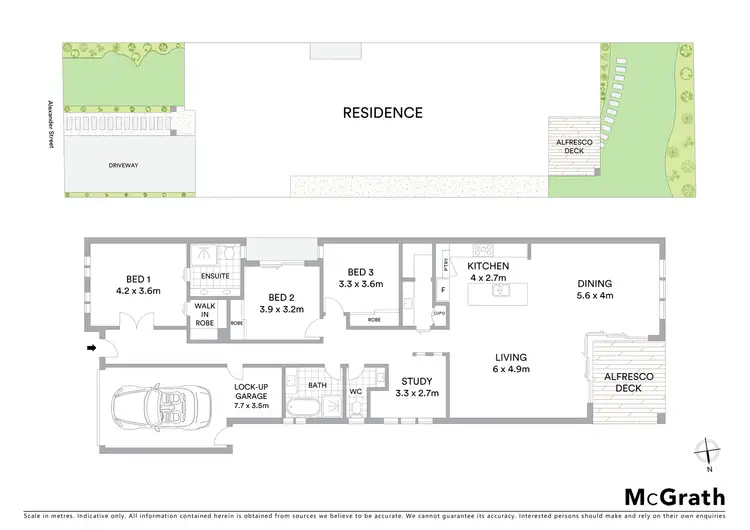 Floorplan of Homely townhouse listing, 5B Alexander Street, Bentleigh East VIC 3165