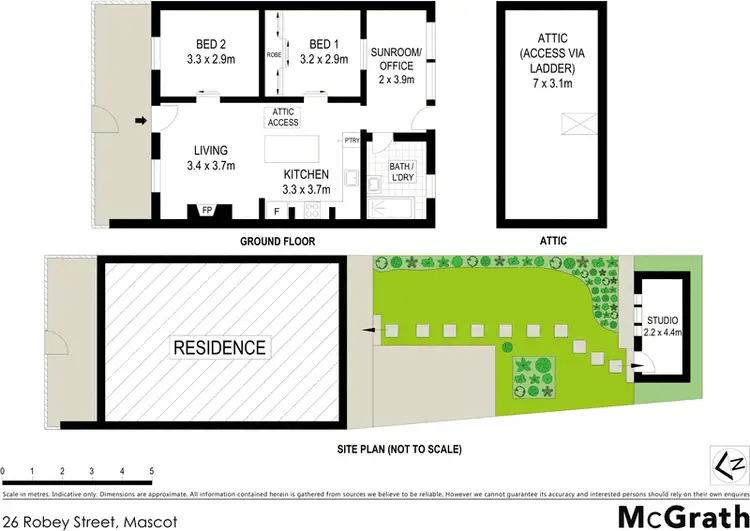 Floorplan of Homely house listing, 26 Robey Street, Mascot NSW 2020
