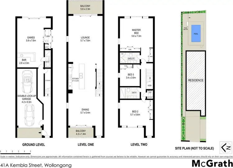 Floorplan of Homely house listing, 41A Kembla Street, Wollongong NSW 2500