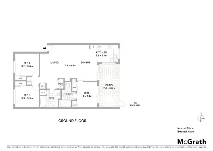 Floorplan of Homely unit listing, 2/19 Upward Street, Parramatta Park QLD 4870