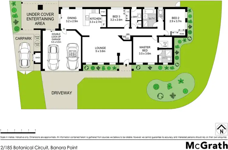 Floorplan of Homely semi-detached listing, 2/185 Botanical Circuit, Banora Point NSW 2486