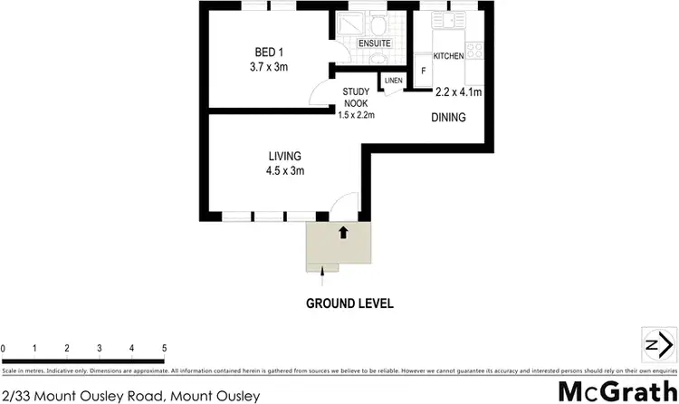 Floorplan of Homely apartment listing, 2/33 Mount Ousley Road, Mount Ousley NSW 2519