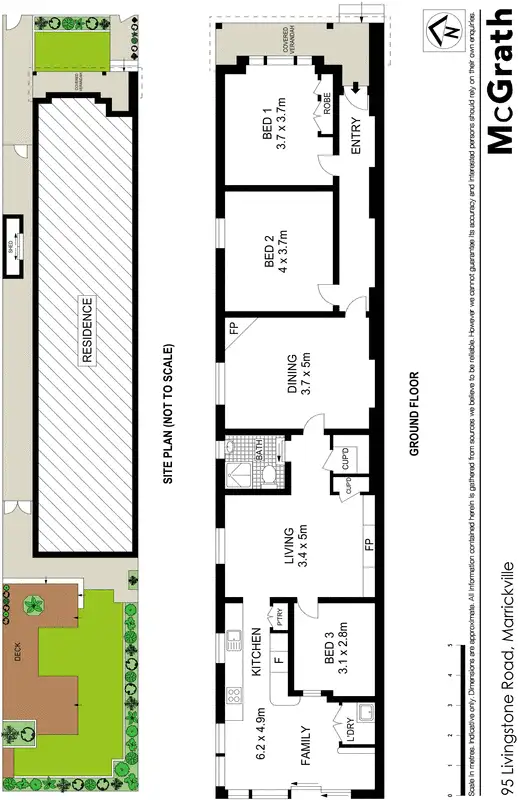 Floorplan of Homely house listing, 95 Livingstone Road, Marrickville NSW 2204