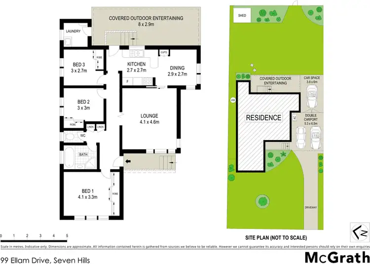 Floorplan of Homely house listing, 99 Ellam Drive, Seven Hills NSW 2147