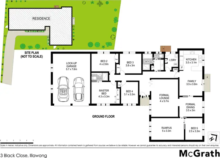 Floorplan of Homely house listing, 3 Black Close, Illawong NSW 2234