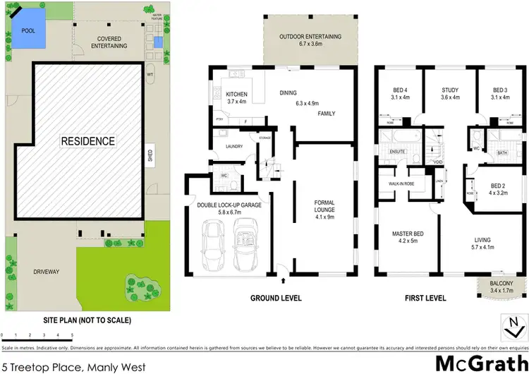 Floorplan of Homely house listing, 5 Treetop Place, Manly West QLD 4179