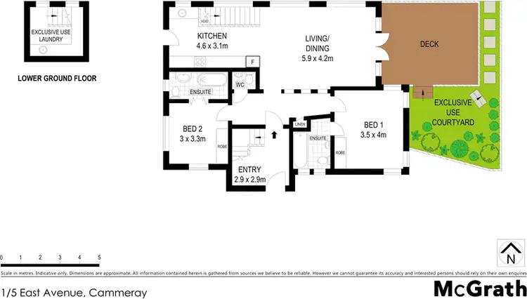 Floorplan of Homely apartment listing, 1/5 East Avenue, Cammeray NSW 2062