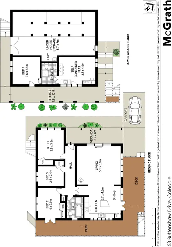 Floorplan of Homely house listing, 53 Buttenshaw Drive, Coledale NSW 2515