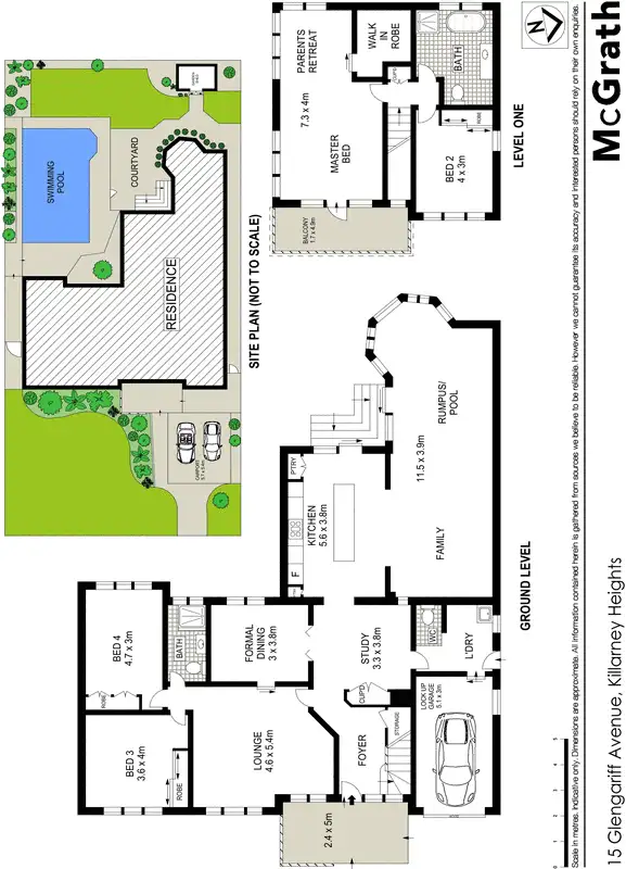 Floorplan of Homely house listing, 15 Glengariff Avenue, Killarney Heights NSW 2087