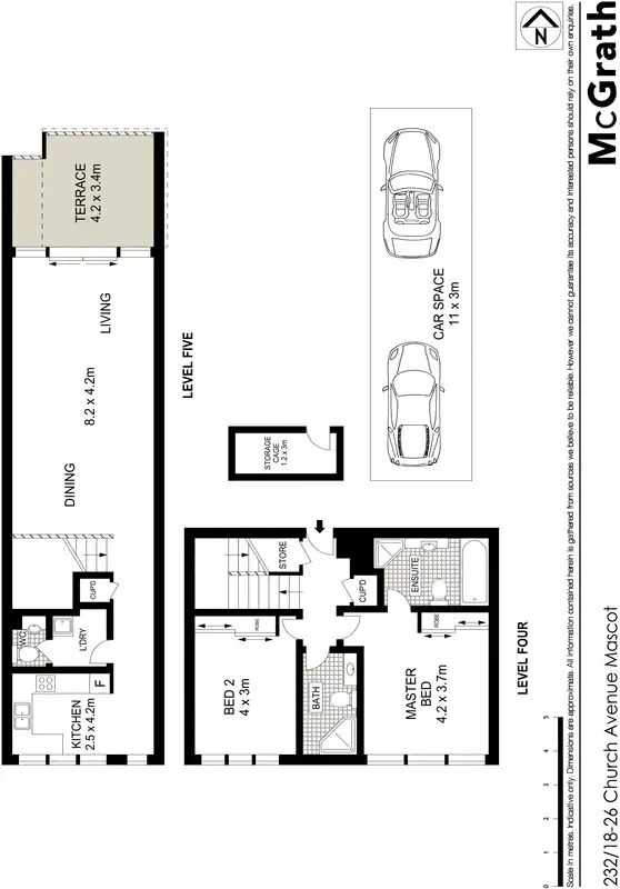 Floorplan of Homely apartment listing, 232/18 Church Avenue, Mascot NSW 2020