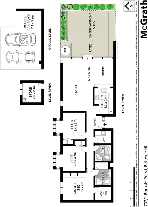 Floorplan of Homely apartment listing, 702/1 Banksia Road, Bellevue Hill NSW 2023