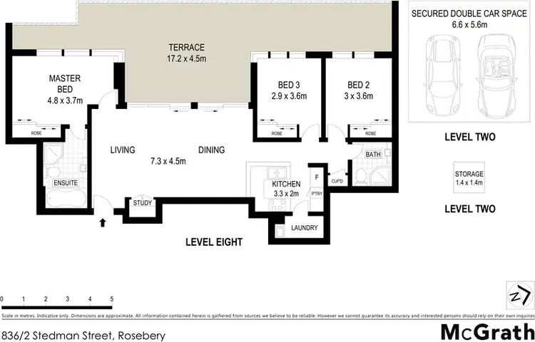 Floorplan of Homely apartment listing, 836/2 Stedman Street, Rosebery NSW 2018