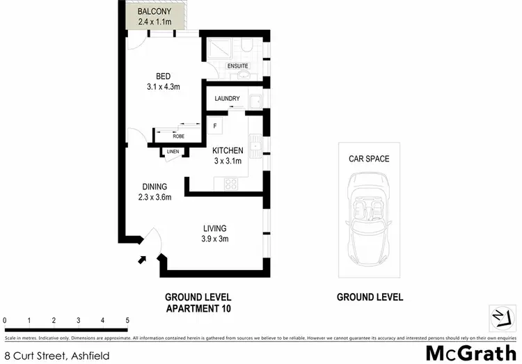 Floorplan of Homely apartment listing, 10/8 Curt Street, Ashfield NSW 2131