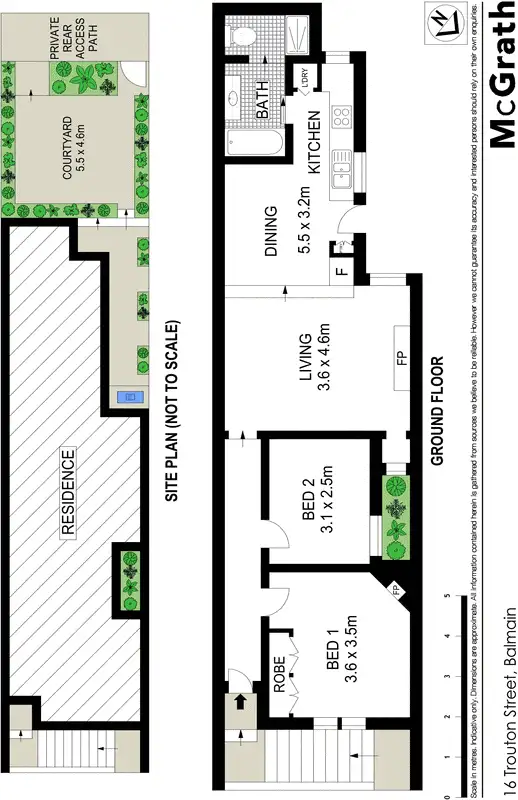 Floorplan of Homely house listing, 16 Trouton Street, Balmain NSW 2041