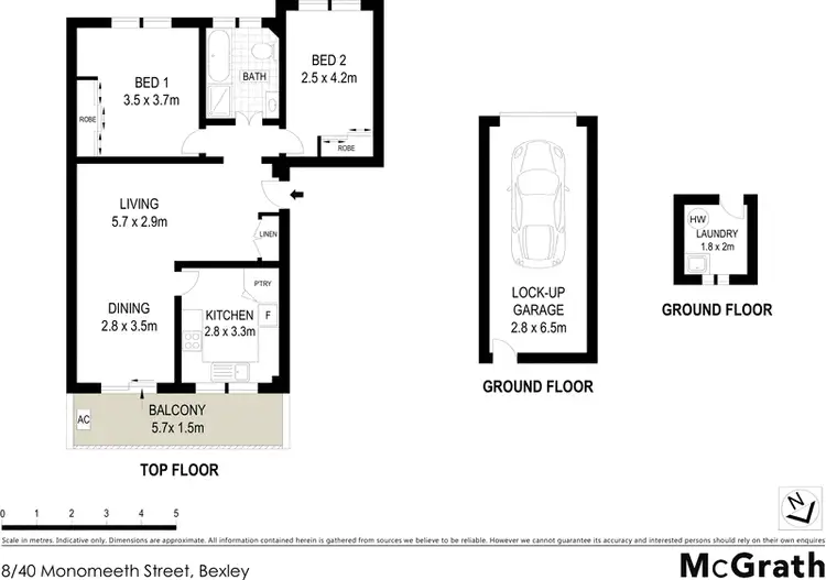 Floorplan of Homely apartment listing, 8/40 Monomeeth Street, Bexley NSW 2207