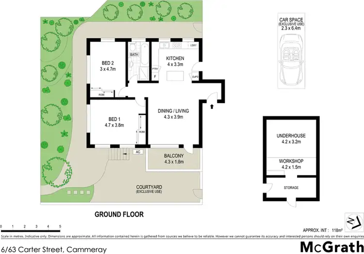 Floorplan of Homely apartment listing, 6/63 Carter Street, Cammeray NSW 2062
